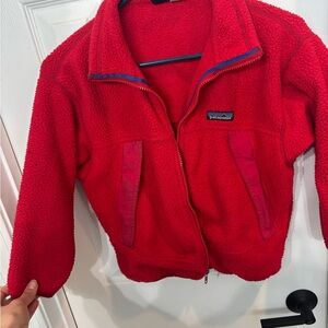 Vintage Patagonia Red Fleece Jacket